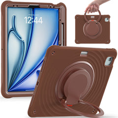 Für iPad Air 13 (2025) / (2024) / Pro 12.9 (2022) / (2021) / (2020) / (2018) Hülle mit Ständer, PC+Silikon+TPU-Tablet-Abdeckung 