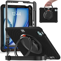 For iPad Air 13 (2025) / (2024) / Pro 12.9 (2022) / (2021) / (2020) / (2018) Case with Shoulder Strap Kickstand Tablet Cover