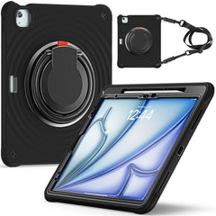 For iPad Air 13 (2025) / (2024) / Pro 12.9 (2022) / (2021) / (2020) / (2018) Case with Shoulder Strap Kickstand Tablet Cover