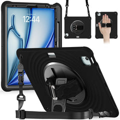 For iPad Air 13 (2025) / (2024) / Pro 12.9 (2022) / (2021) / (2020) / (2018) Case Kickstand Tablet Cover with Shoulder Strap