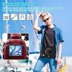 For iPad Air 13 (2025) / (2024) / Pro 12.9 (2022) / (2021) / (2020) / (2018) Case Kickstand Tablet Cover with Shoulder Strap