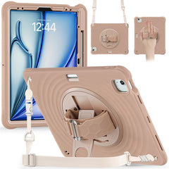 For iPad Air 13 (2025) / (2024) / Pro 12.9 (2022) / (2021) / (2020) / (2018) Case Kickstand Tablet Cover with Shoulder Strap