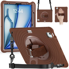 For iPad Air 13 (2025) / (2024) / Pro 12.9 (2022) / (2021) / (2020) / (2018) Case Kickstand Tablet Cover with Shoulder Strap