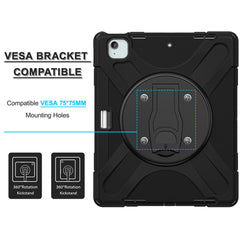 For iPad Air 13 (2025) / (2024) / Pro 12.9 (2022) / (2021) / (2020) / (2018) Case Kickstand PC+Silicone Tablet Cover