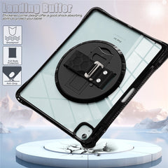 For iPad Air 13 (2025) / (2024) / Pro 12.9 (2022) / (2021) / (2020) / (2018) Case Kickstand PC+TPU+Acrylic Clear Tablet Cover