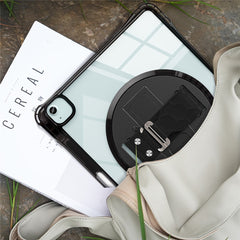 For iPad Air 13 (2025) / (2024) / Pro 12.9 (2022) / (2021) / (2020) / (2018) Case Kickstand PC+TPU+Acrylic Clear Tablet Cover