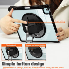 For iPad Air 13 (2025) / (2024) / Pro 12.9 (2022) / (2021) / (2020) / (2018) Case Kickstand PC+TPU+Acrylic Clear Tablet Cover