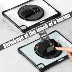For iPad Air 13 (2025) / (2024) / Pro 12.9 (2022) / (2021) / (2020) / (2018) Case Kickstand PC+TPU+Acrylic Clear Tablet Cover