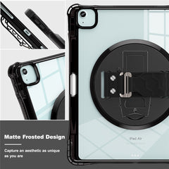 For iPad Air 13 (2025) / (2024) / Pro 12.9 (2022) / (2021) / (2020) / (2018) Case Kickstand PC+TPU+Acrylic Clear Tablet Cover