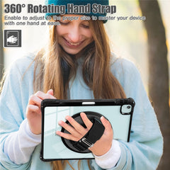 For iPad Air 13 (2025) / (2024) / Pro 12.9 (2022) / (2021) / (2020) / (2018) Case Kickstand PC+TPU+Acrylic Clear Tablet Cover