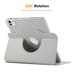 For iPad Pro 11 (2024) ENKAY HAT PRINCE Stand Case TPU+PU Auto Wake / Sleep 360 Degree Rotation Tablet Cover