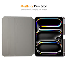 For iPad Pro 11 (2024) ENKAY HAT PRINCE Stand Case TPU+PU Auto Wake / Sleep 360 Degree Rotation Tablet Cover