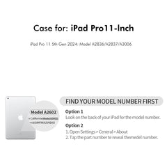 For iPad Pro 11 (2024) ENKAY HAT PRINCE Stand Case TPU+PU Auto Wake / Sleep 360 Degree Rotation Tablet Cover