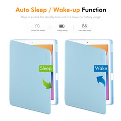 For iPad Pro 10.5-inch (2017) / iPad 10.2 (2021) / iPad 10.2 (2019) / iPad 10.2 (2020) / iPad Air 10.5 inch (2019) ENKAY HAT PRINCE Stand Case TPU+PU Auto Wake / Sleep 360 Degree Rotation Tablet Cover