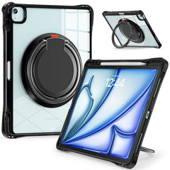 For iPad Air 13 (2025) / (2024) / Pro 12.9 (2022) / (2021) / (2020) / (2018) Case Rotary Kickstand PC+TPU+Acrylic Tablet Cover