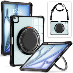 For iPad Air 13 (2025) / (2024) / Pro 12.9 (2022) / (2021) / (2020) / (2018) Case with Shoulder Strap Kickstand Tablet Cover