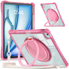 For iPad Air 13 (2025) / (2024) / Pro 12.9 (2022) / (2021) / (2020) / (2018) Case with Shoulder Strap Kickstand Tablet Cover