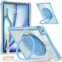 For iPad Air 13 (2025) / (2024) / Pro 12.9 (2022) / (2021) / (2020) / (2018) Case with Shoulder Strap Kickstand Tablet Cover