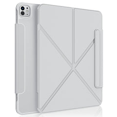 XUNDD XDD-0014 For iPad Pro 11 (2024) Case PU Leather Multi-Angle Stand Smart Tablet Cover with Pen Holder