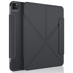XUNDD XDD-0014 Für iPad Pro 12.9 (2022) / (2021) / (2020) / (2018) Hülle PU-Leder Multi-Winkel-Ständer Smart Tablet Cover mit Stifthalter 