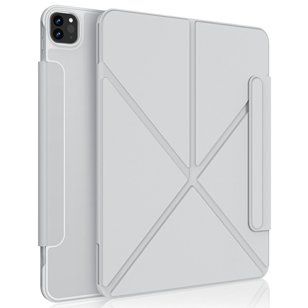 XUNDD XDD-0014 Für iPad Pro 12.9 (2022) / (2021) / (2020) / (2018) Hülle PU-Leder Multi-Winkel-Ständer Smart Tablet Cover mit Stifthalter 