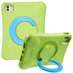 PEPKOO For iPad Pro 11 (2024) Shockproof Tablet Case 360-Degree Rotatable PC Kickstand EVA Protective Cover