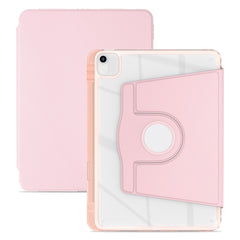 Étui pour tablette iPad Air 13 (2025) / (2024) / Pro 12.9 (2022) / (2021) / (2020) en cuir PU, coque transparente rotative, fonction veille/réveil automatique 