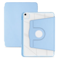 Étui pour tablette iPad Air 13 (2025) / (2024) / Pro 12.9 (2022) / (2021) / (2020) en cuir PU, coque transparente rotative, fonction veille/réveil automatique 