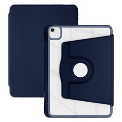 Étui pour tablette iPad Air 13 (2025) / (2024) / Pro 12.9 (2022) / (2021) / (2020) en cuir PU, coque transparente rotative, fonction veille/réveil automatique 