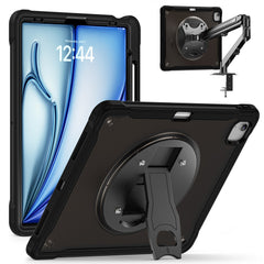 Étui avec béquille pour iPad Air 13 (2025) / (2024) / Pro 12.9 (2022) / (2021) / (2020) / (2018) en PC + silicone + TPU 