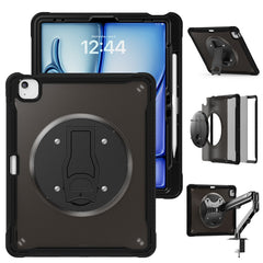 Étui avec béquille pour iPad Air 13 (2025) / (2024) / Pro 12.9 (2022) / (2021) / (2020) / (2018) en PC + silicone + TPU 