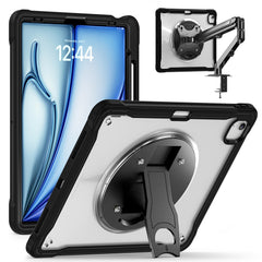 Étui avec béquille pour iPad Air 13 (2025) / (2024) / Pro 12.9 (2022) / (2021) / (2020) / (2018) en PC + silicone + TPU 