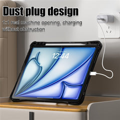 Clear Case for iPad Air 13 (2025) / (2024) / Pro 12.9 (2022) / (2021) / (2020) / (2018) PC+TPU+Acrylic Kickstand Cover