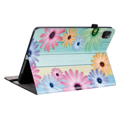 Leather Case For iPad Air 13 (2025)  /  (2024)  /  Pro 12.9 (2022)  /  (2021)  /  (2020) Pattern Printed Tablet Cover with Card Slots
