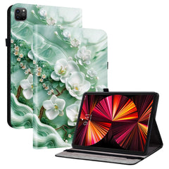 Leather Case For iPad Air 13 (2025)  /  (2024)  /  Pro 12.9 (2022)  /  (2021)  /  (2020) Pattern Printed Tablet Cover with Card Slots