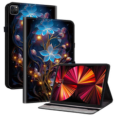 Leather Case For iPad Air 13 (2025)  /  (2024)  /  Pro 12.9 (2022)  /  (2021)  /  (2020) Pattern Printed Tablet Cover with Card Slots