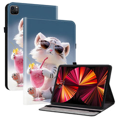 Leather Case For iPad Air 13 (2025)  /  (2024)  /  Pro 12.9 (2022)  /  (2021)  /  (2020) Pattern Printed Tablet Cover with Card Slots