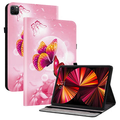 Leather Case For iPad Air 13 (2025)  /  (2024)  /  Pro 12.9 (2022)  /  (2021)  /  (2020) Pattern Printed Tablet Cover with Card Slots