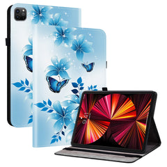 Leather Case For iPad Air 13 (2025)  /  (2024)  /  Pro 12.9 (2022)  /  (2021)  /  (2020) Pattern Printed Tablet Cover with Card Slots