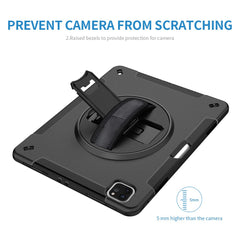Kickstand Case for iPad Air 13 (2025) / (2024) / Pro 12.9 (2022) / (2021) / (2020) / (2018) PC + TPU Tablet Cover with PET Film / Strap