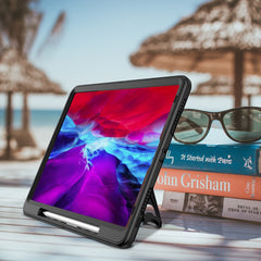 Kickstand Case for iPad Air 13 (2025) / (2024) / Pro 12.9 (2022) / (2021) / (2020) / (2018) PC + TPU Tablet Cover with PET Film / Strap