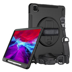 Kickstand Case for iPad Air 13 (2025) / (2024) / Pro 12.9 (2022) / (2021) / (2020) / (2018) PC + TPU Tablet Cover with PET Film / Strap