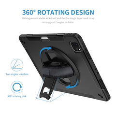 Kickstand Case for iPad Air 13 (2025) / (2024) / Pro 12.9 (2022) / (2021) / (2020) / (2018) PC + TPU Tablet Cover with PET Film / Strap