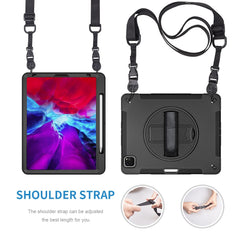 Kickstand Case for iPad Air 13 (2025) / (2024) / Pro 12.9 (2022) / (2021) / (2020) / (2018) PC + TPU Tablet Cover with PET Film / Strap