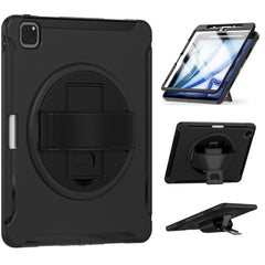 Tablet Case For iPad Air 13 (2025) / (2024) / Pro 12.9 (2022) / (2021) / (2020) Rotary Kickstand Cover with Pen Slot / PET Screen Protector