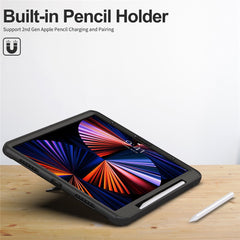 Tablet Case For iPad Air 13 (2025) / (2024) / Pro 12.9 (2022) / (2021) / (2020) Rotary Kickstand Cover with Pen Slot / PET Screen Protector