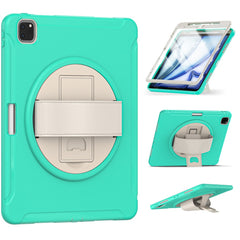 Tablet Case For iPad Air 13 (2025) / (2024) / Pro 12.9 (2022) / (2021) / (2020) Rotary Kickstand Cover with Pen Slot / PET Screen Protector