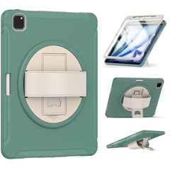 Tablet Case For iPad Air 13 (2025) / (2024) / Pro 12.9 (2022) / (2021) / (2020) Rotary Kickstand Cover with Pen Slot / PET Screen Protector