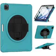 Tablet Case For iPad Air 13 (2025) / (2024) / Pro 12.9 (2022) / (2021) / (2020) Rotary Kickstand Cover with Pen Slot / PET Screen Protector