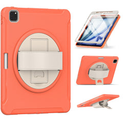 Tablet Case For iPad Air 13 (2025) / (2024) / Pro 12.9 (2022) / (2021) / (2020) Rotary Kickstand Cover with Pen Slot / PET Screen Protector
